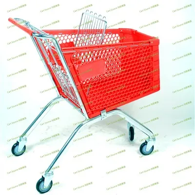 بیضوی ٹیوب 100 ایل پلاسٹک کی ٹوکری شاپنگ کارٹ