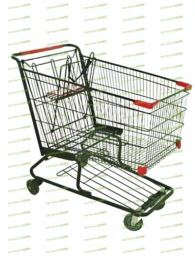 گول ٹیوب 220 ایل شاپنگ کارٹ نیچے اسٹوریج میش کے ساتھ